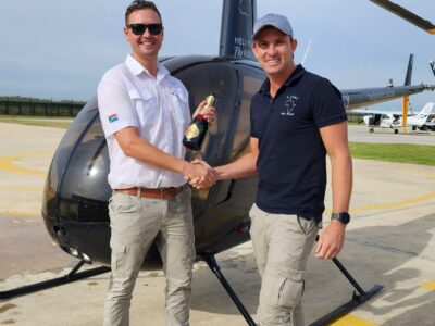 Well done to Erik Meyer (S. African) who went solo on 12 April 2023