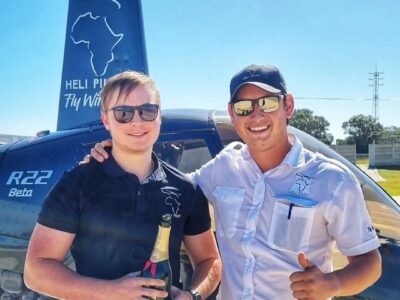 Well done to Russell Botha (S. African) who went solo on 16 April 2023